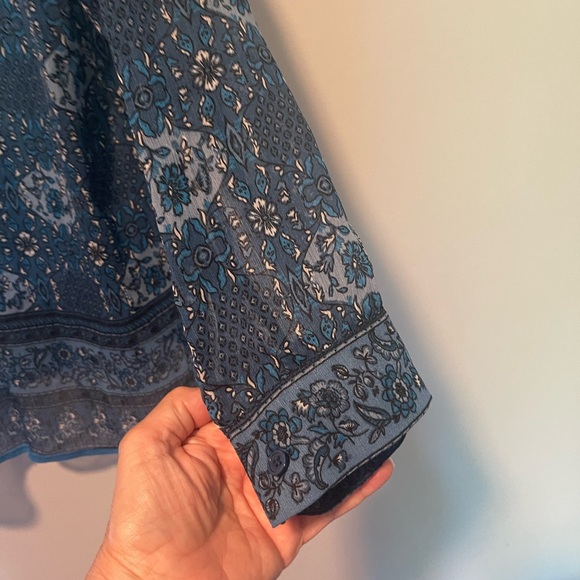 NWOT Kut From The Kloth Women’s Ultra Sheer Button Down Blouse Sz XL - Picture 6 of 8